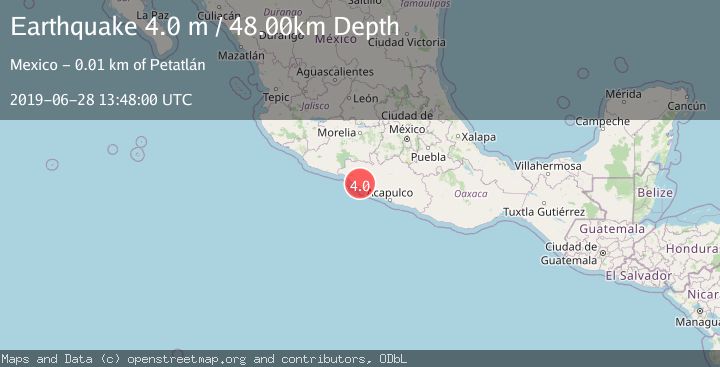Map of GUERRERO, MEXICO