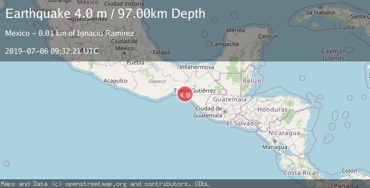 Map of CHIAPAS, MEXICO
