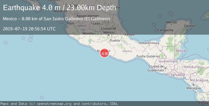 Map of GUERRERO, MEXICO