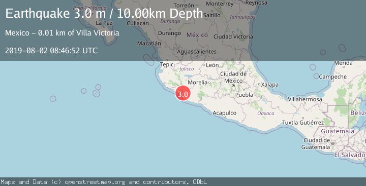 Map of MICHOACAN, MEXICO