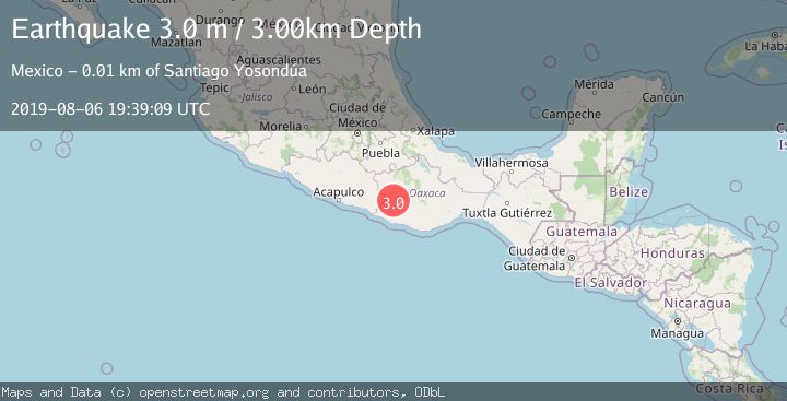 Map of OAXACA, MEXICO