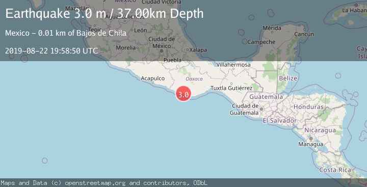 Map of OAXACA, MEXICO