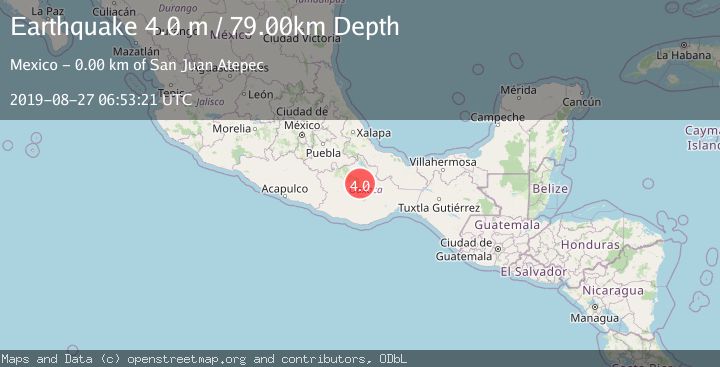 Map of OAXACA, MEXICO