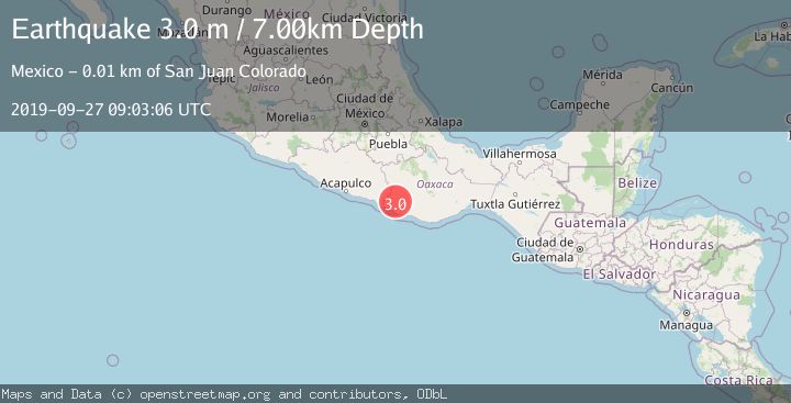 Map of OAXACA, MEXICO