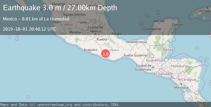 Map of OAXACA, MEXICO