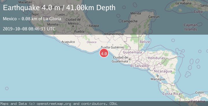 Map of OFFSHORE OAXACA, MEXICO