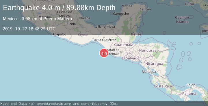 Map of OFFSHORE CHIAPAS, MEXICO