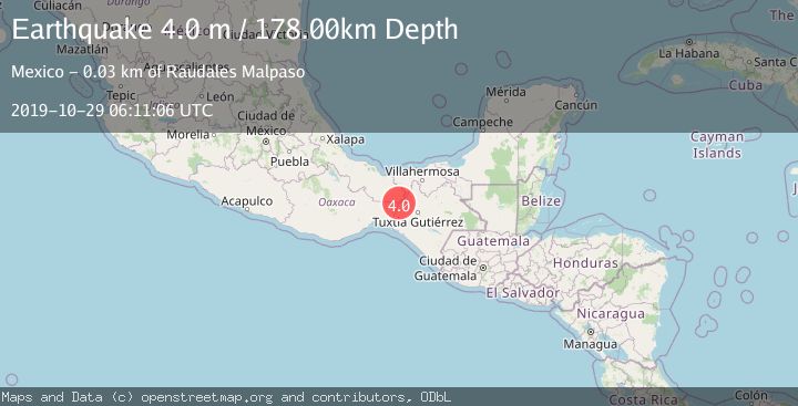 Map of CHIAPAS, MEXICO