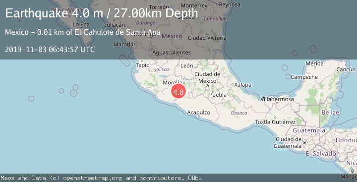 Map of MICHOACAN, MEXICO