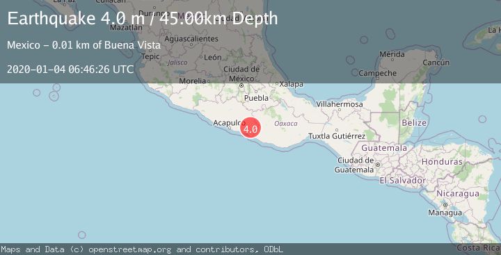 Map of GUERRERO, MEXICO