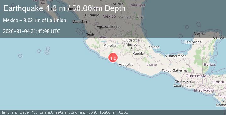 Map of GUERRERO, MEXICO