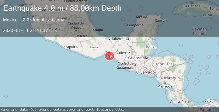 Map of OFFSHORE OAXACA, MEXICO