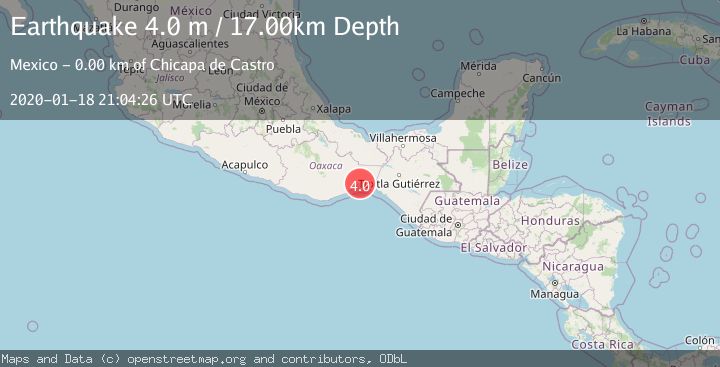 Map of OFFSHORE OAXACA, MEXICO