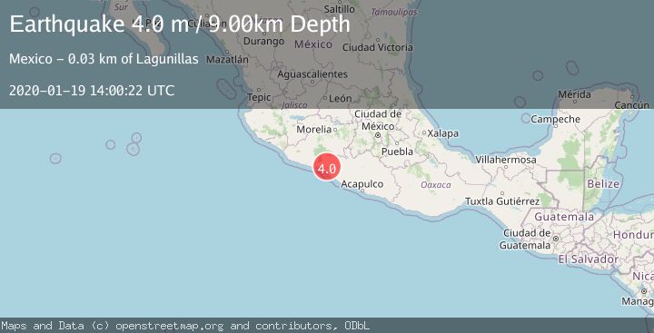 Map of GUERRERO, MEXICO