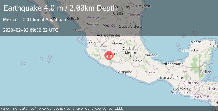 Map of MICHOACAN, MEXICO