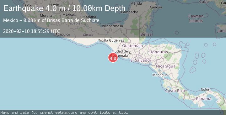 Map of OFFSHORE CHIAPAS, MEXICO