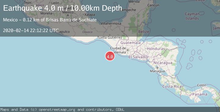 Map of OFF COAST OF CHIAPAS, MEXICO