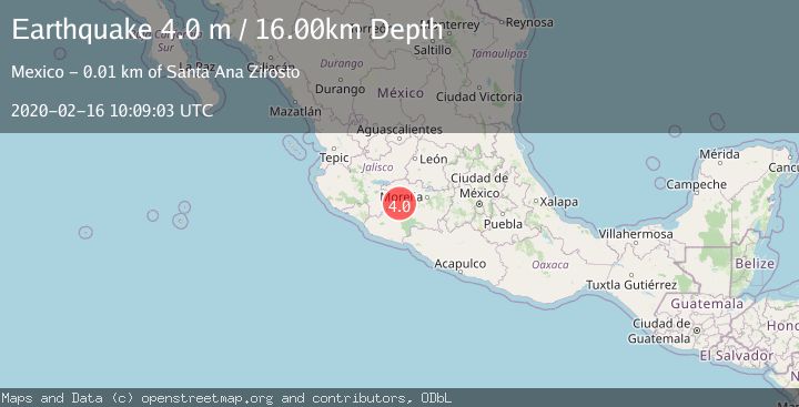 Map of MICHOACAN, MEXICO