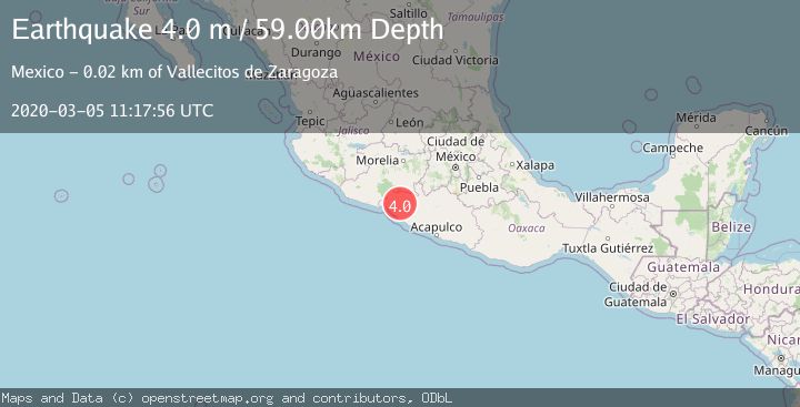 Map of GUERRERO, MEXICO