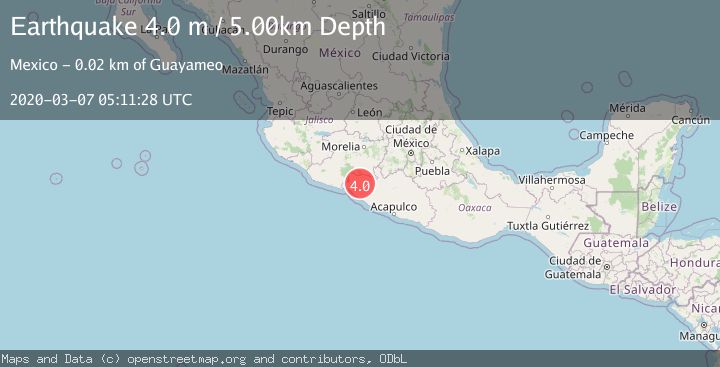 Map of GUERRERO, MEXICO