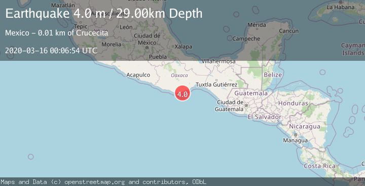 Map of OFFSHORE OAXACA, MEXICO