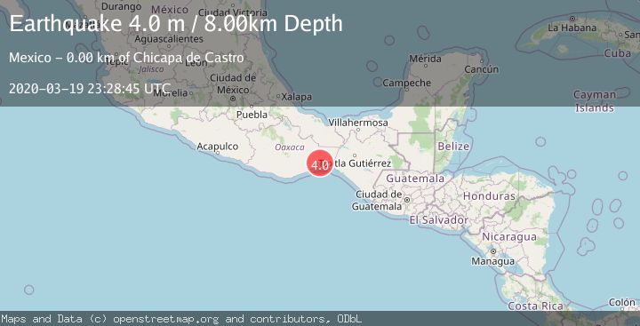 Map of OFFSHORE OAXACA, MEXICO