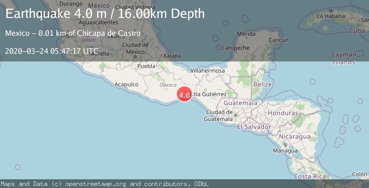 Map of OFFSHORE OAXACA, MEXICO