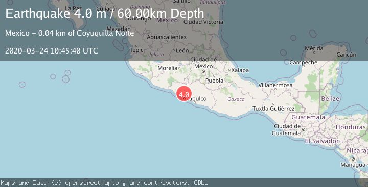Map of GUERRERO, MEXICO