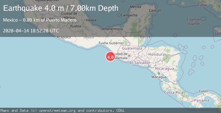 Map of OFFSHORE CHIAPAS, MEXICO