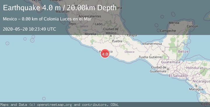 Map of GUERRERO, MEXICO