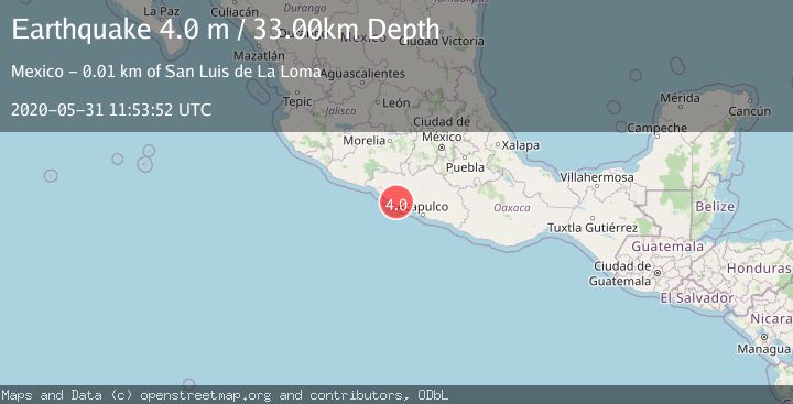 Map of GUERRERO, MEXICO