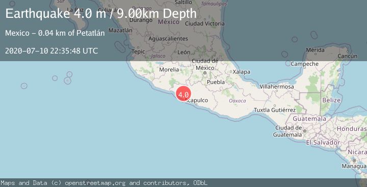 Map of GUERRERO, MEXICO