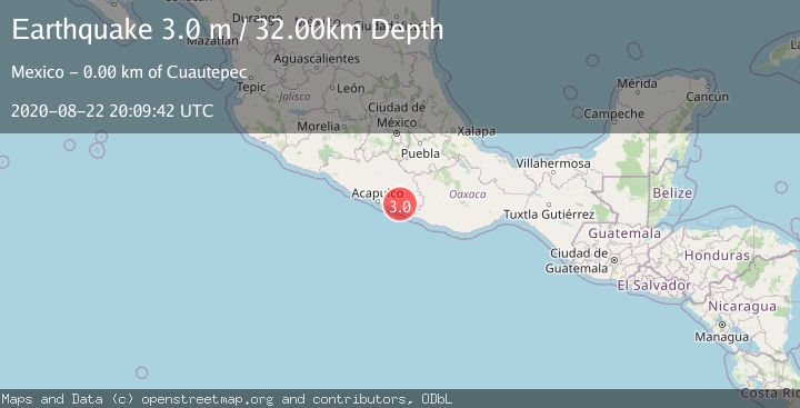Map of GUERRERO, MEXICO
