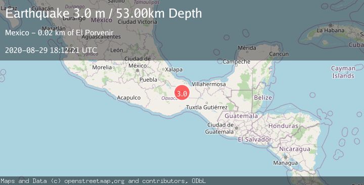 Map of OAXACA, MEXICO