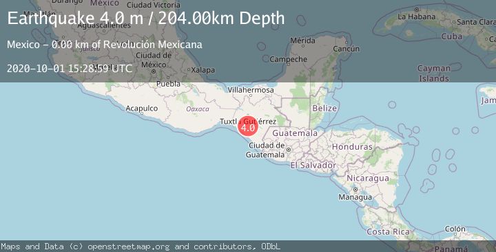 Map of CHIAPAS, MEXICO
