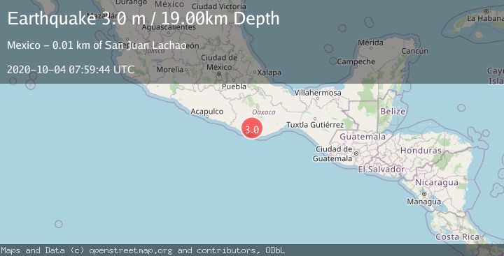 Map of OAXACA, MEXICO