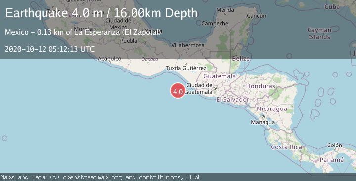 Map of OFF COAST OF CHIAPAS, MEXICO