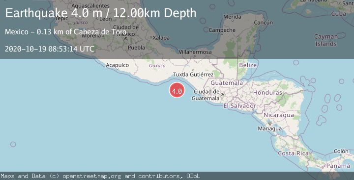 Map of OFF COAST OF CHIAPAS, MEXICO