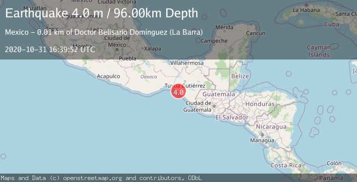 Map of CHIAPAS, MEXICO