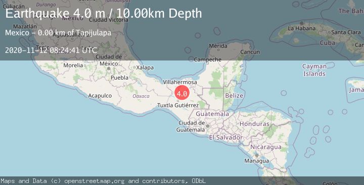 Map of TABASCO, MEXICO