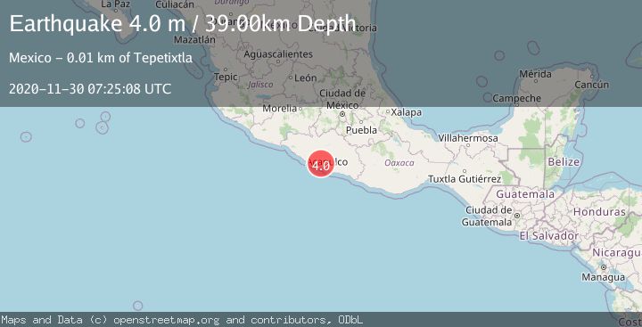 Map of GUERRERO, MEXICO