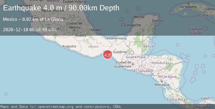 Map of OFFSHORE OAXACA, MEXICO