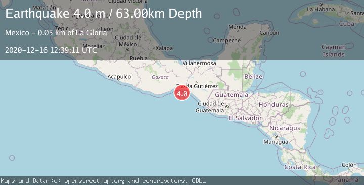 Map of OFFSHORE OAXACA, MEXICO