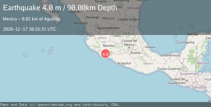 Map of MICHOACAN, MEXICO