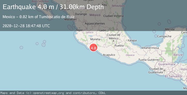 Map of MICHOACAN, MEXICO