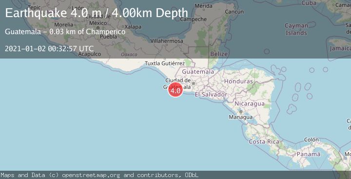 Map of OFFSHORE GUATEMALA