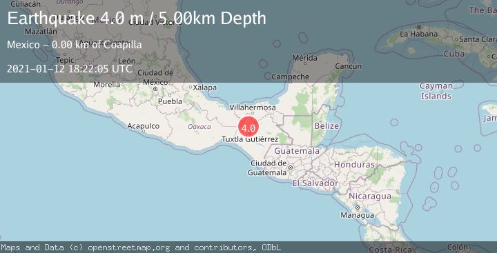Map of CHIAPAS, MEXICO