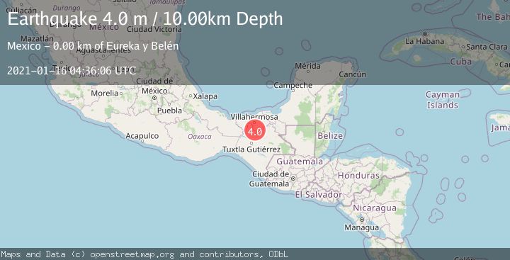 Map of TABASCO, MEXICO