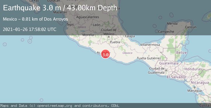 Map of GUERRERO, MEXICO