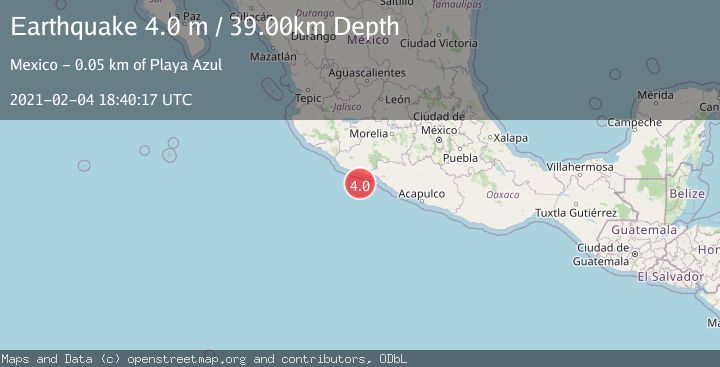 Map of OFFSHORE MICHOACAN, MEXICO